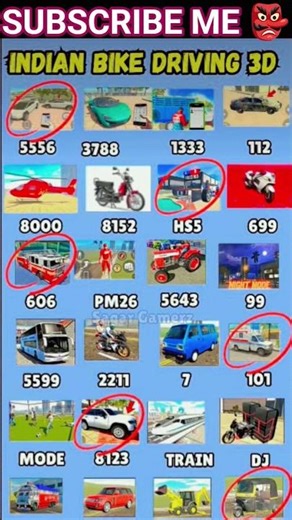 Top Real code💥Indian bikedriving 3d all new cheat code update + plugin cheat codes