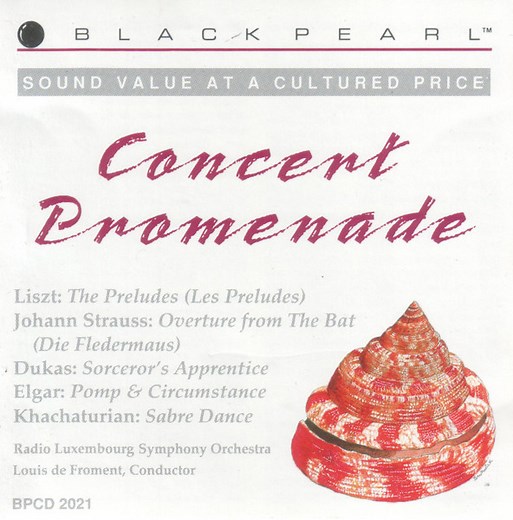 Radio Luxembourg Symphony Orchestra, Louis De Froment - Concert Promenade