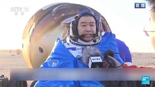 Chinese astronauts return to earth after spacecraft damaged by space debris
