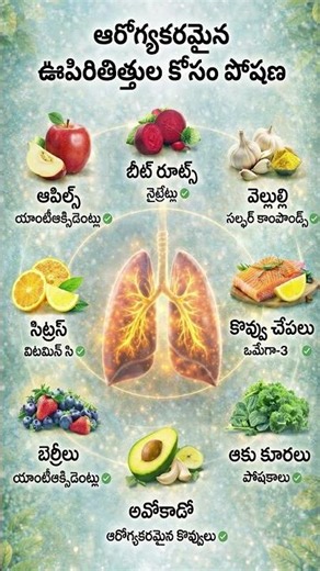 Eat This To Cleanse & Protect Your Lungs! 🫁 Telugu Health Tips #teluguhealthtips #healthtipsintel