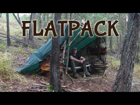 Hidden Stealth Flatpack Bushcraft Shelter Build