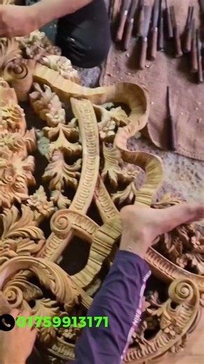 ফ্যাক্টরিতে চলমান রাজকীয় খাটের কাজের ভিডিও। Royal bed #01759913171 #bedroomdesign