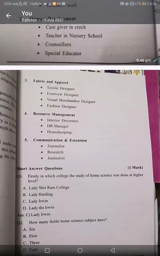 Home science( class 11) english medium lesson 1(Human ecology and family science