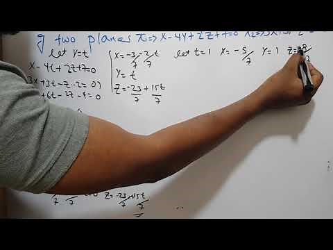 Line of intersection of two planes