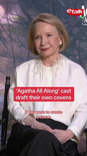 The ‘Agatha All Along’ cast create their dream pop culture covens, from ‘Wicked’ to ‘Bewitched.’ 🪄 #AgathaAllAlong #PattiLuPone #Wicked #AubreyPlaza #Interview #Marvel #MCU #JoeLocke #KathrynHahn