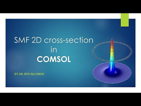 Single Mode Fiber 2D cross-section in COMSOL