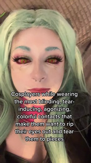 Rebecca Cyberpunk Contacts for Cosplay: Blindingly Colorful Eye Lenses