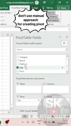 No Mouse Needed! Create Pivot Table with Shortcut Keys