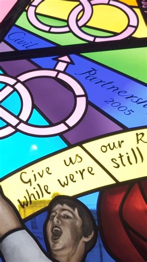 21 reactions | A new stained glass window was unveiled at City Hall —...