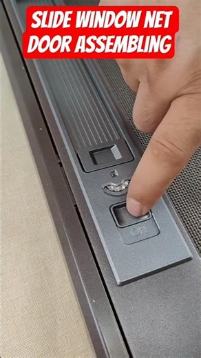 How to assemble slide window net door ! #aluminium