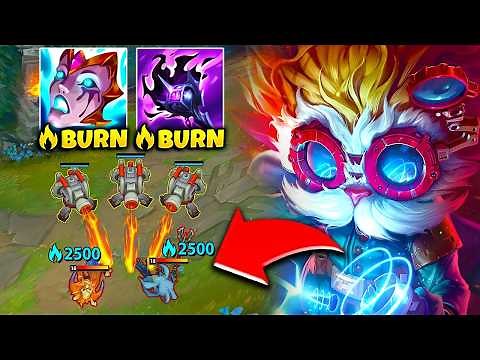 HEIMERDINGER, BUT I UPGRADE MY TURRETS TO SHOOT LAVA BEAMS! (MEGA BURN BUILD)