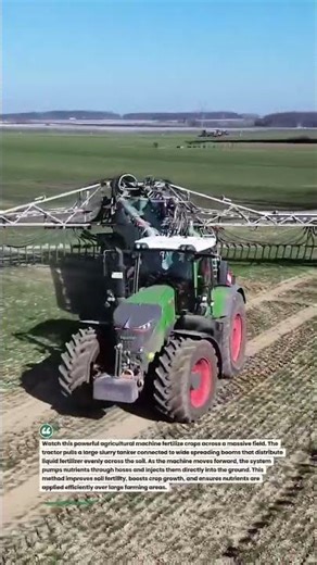 Massive Tractor Liquid Fertilizer Sprayer in Action #Farming #Agriculture #FarmMachines