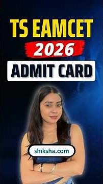 TS EAMCET 2026 Hall Ticket Download | TS EAMCET Admit Card | TS EAMCET 2026 Preparation #tseamcet