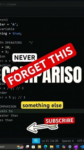 C++ Tutorial #beginners #coding #computerscience #programming #correctcoding