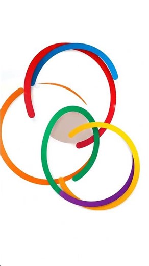 Colorful circles that shouldn't work but do #abstractart #design