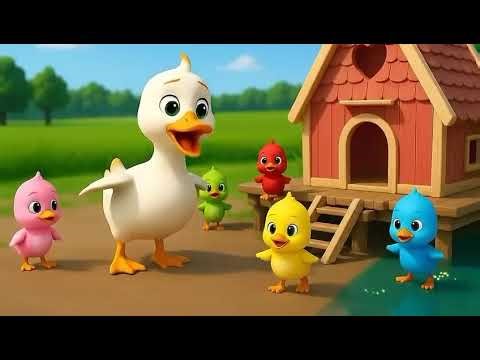 Five Little Ducks Went Out One Day 🦆 | Nursery Rhymes & Kids Songs | Super Simple Songs for Children