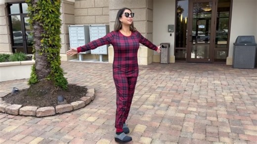 Watch Ekouaer Women's Pajama Set Plaid Pj Long Sleeve Sleepwear So on Amazon Live