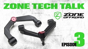 47K views · 168 reactions | Today's Tech Talk topic: Upper Control Arms The two main purposes of the Zone Offroad heavy duty UCAs is to provide a better ball joint angle and additional suspension travel. Watch the video as Andy discusses these topics and more! If you have a topic you would like us to discuss, send us a message or email us at tech-zone@ridefox.com. | Zone Offroad | Facebook