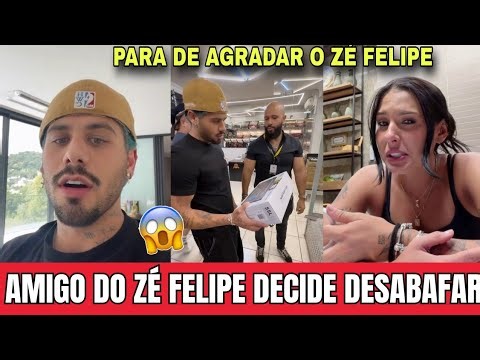 Zé Felipe começou os preparativos para mudança e seu amigo desabafa. 