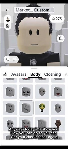 How to get back the classic faces in the newest Roblox update #roblox