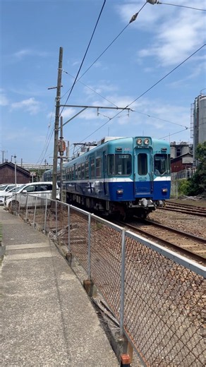銚子電鉄 犬吠崖っぷちライン 澪つくし号3000形 仲ノ町駅をゆっくり発車 #銚子電鉄