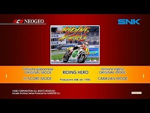 ACA NEOGEO Riding Hero (Switch) First Look on Nintendo Switch - Gameplay