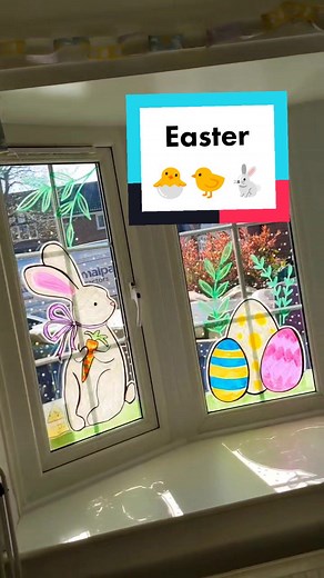 1 week to go until Easter Sunday #easter #easteregg #easterbunny #easterwindows #easterwindowdisplay #windowpainting #windowart #windowmural #poscapeople