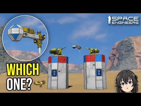 Which Cannon is Better Against Armor Tipped Missile? Space Engineers