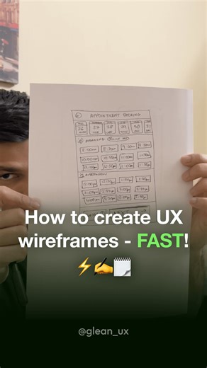 Sushrut ・ Digital Product Designer on Instagram: "Beginner Wireframing Tip 💡 Wireframes are underrated and often times overlooked in the design process - especially by beginners and startups. However, wireframes (if done well) can lay a solid foundation for the final UI design. In this tutorial, I share a simple method that will help you design wireframes super fast. 🎧 Music track: Wooden Table by Lukrembo Source: https://freetouse.com/music Free To Use Music for Videos #uxui #ux