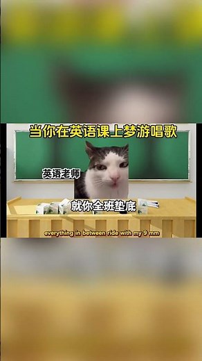 当你在英语课上梦游唱歌！#cheems #funny #memes