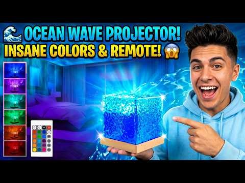 Ocean Wave Night Light Projector | LED Night Lamp || Lamp Under ₹299💸 ||