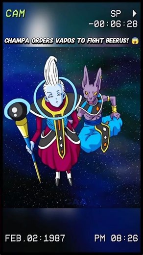 “Champa Orders Vados to Fight Beerus! 😱🔥” #dragonball #dbz #dbs #anime #shorts 🔥🔥