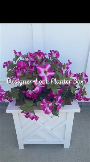 This 15 lattice planter box is perfect for porch, patio, or entryway styling. Clean lines, modern design, and just the right size for plants or flowers. Easy way to upgrade your outdoor space. #PlanterBox #OutdoorDecor #PorchDecor #GardenStyle #PatioDecor