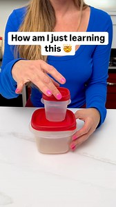 1.5M views · 1.6K reactions |  Keep your tupperware lids paired for easy storage! #tupperware #kitchenhacks #cleankitchen #tipsandtricks #oddlysatisfying | Randy & Mandy | Facebook