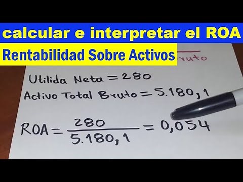 How to calculate ROA for the year with interpretation (return on assets)