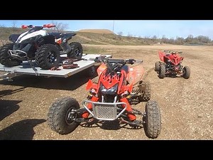 Riding with a Built Honda TRX450R on my Raptor 700