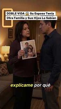 DOBLE VIDA 😱 Su Esposo Tenía Otra Familia y Sus Hijos Lo Sabían #shorts