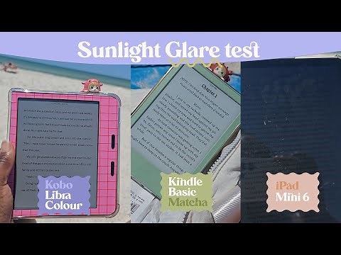 Direct Sunlight Screen Test ☀️ Kindle Basic vs iPad Mini vs Kobo Libra Colour