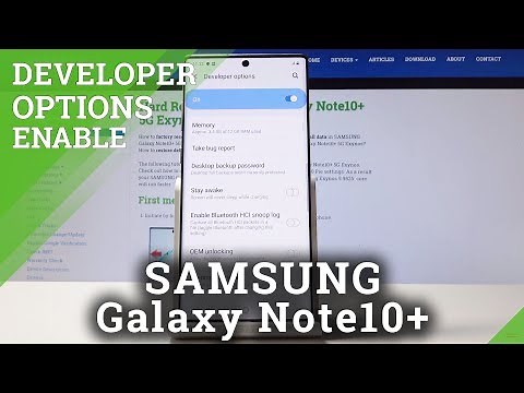 How to Enable OEM Unlocking in SAMSUNG Galaxy Note 10+ - Activate Developer Options