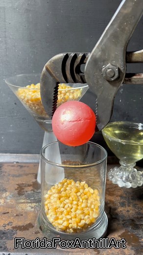 Can a big Hot ball make popcorn ?🍿 #science #satisfying #experiment #asmr | Floridafoxanthillart