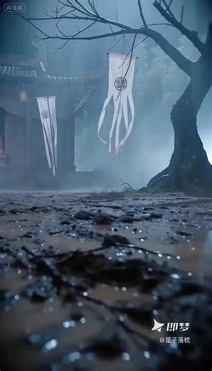 复刻黄蓉雨夜对决黑衣人 #雨夜古刹对决-做同款#即梦AI #AI分身戏精大赛 #我的AI分身杀疯了