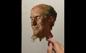 【油画过程】alla prima 油画直接画法 人物肖像示范