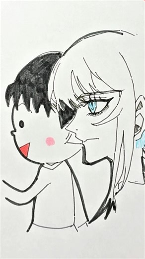 [Chibi Maruko-chan x Ado] I tried to draw Ado's profile seriously!!! #ado #Chibi Maruko-chan #Dan...