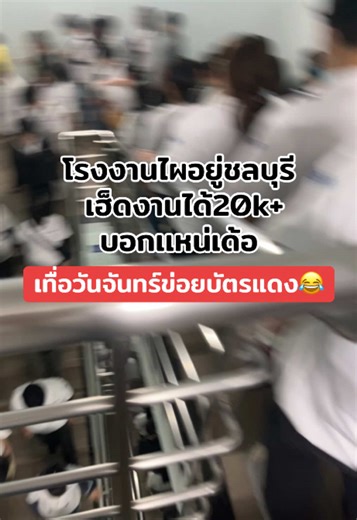 จริงจังเดนิ เทื่อบัตรแดง🤣🤣 ไผมีโรงงานดีๆไปนำแหน่#qmb #qmbบ้านบึง #f6 #f6ชั้น2 #สาวโรงงาน