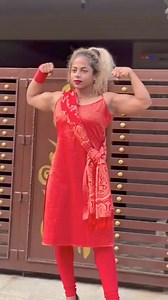 @Nila_Roy Salwar biceps 💪😎 #flex #saree #fitness #indian #woman #explore #bodybuilder #femalefitnesscoach #fitness #bodybuilder #reelstrending #fitness #saree #biceps #reelkarofeelkaro | Saree muscle factory