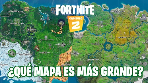 Fortnite: comparativa del tamaño de los dos mapas