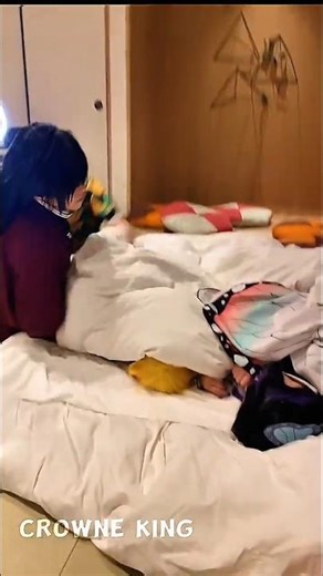 zenistu and shinbou sleep chek giyuu shock 🤯😲||#anime #demonslayer#cosplay #giyuxshinobu #bloodline