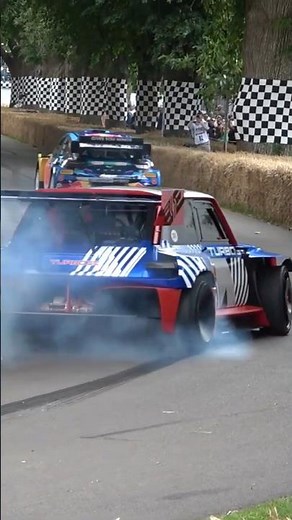 540bhp Renault 5 Turbo 3E Burnout At Goodwood Festival of Speed.