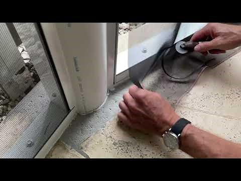 How to install a large section of patio screen