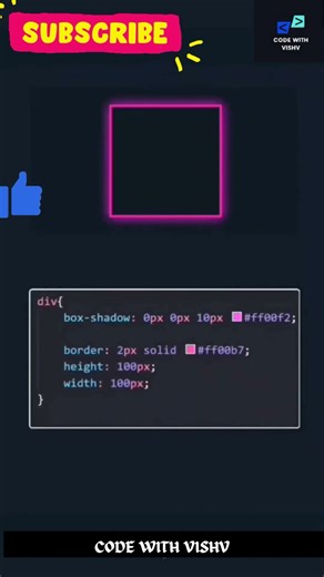 Create the in CSS style BOX #html #css #codewithvishv #coding #codecamp #codelife